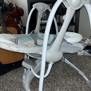 Ingenuity Gray and White Baby Swing